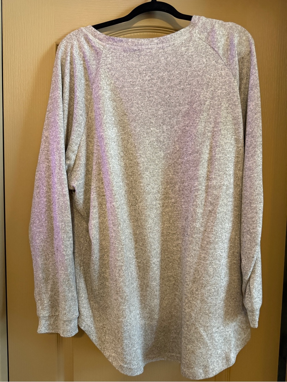 Chic Soul Heather Gray Crew Neck Sweater 1XL